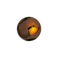 Boule Ø08cm. marron brillant